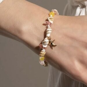 Gold Starfish Shell Bracelet